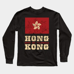 Flag of Hong Kong Special Administrative Region of the People's Republic of China Long Sleeve T-Shirt